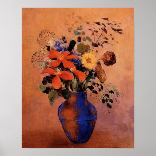 Poster Odilon Redon - Vase de fleurs (Devant)