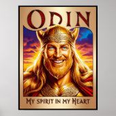 POSTER ODIN, MY SPIRIT DANS MY HEART. (Devant)