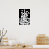 Poster Odin, mythologie normande Dieu, illustration vinta (Cuisine)