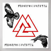 Poster Óðinn Raven (Devant)