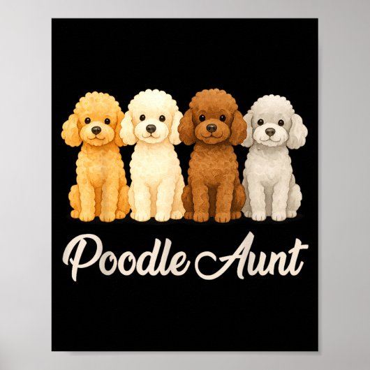 Poster Odle Aunt Cute Dog Lover Gift Funny Women Puppy Ow (Devant)