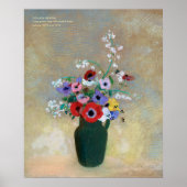Poster Odlion Redon Belles fleurs brillantes CC1256 Art (Devant)