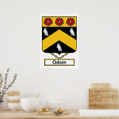 Poster Odom Family Crest (Cuisine)