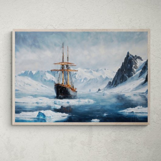Poster Odyssée arctique : Navigation dans les eaux glacia