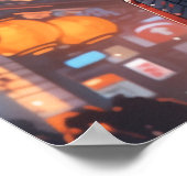 Poster Odyssée : Chroniques du Cyberpunk Nomad (Coin)