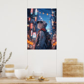 Poster Odyssée : Chroniques du Cyberpunk Nomad (Cuisine)