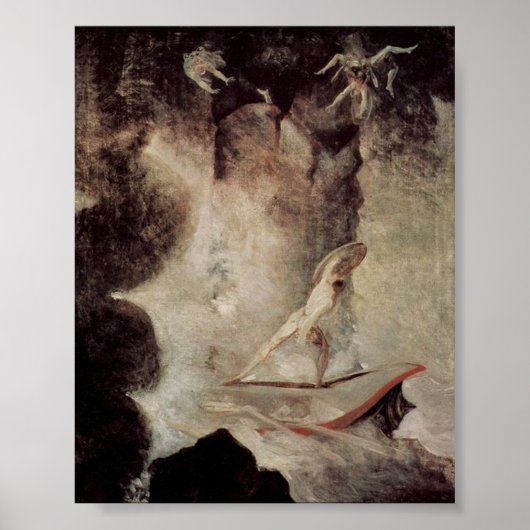 Poster Odysseus devant Scylla et Charybdis (Devant)