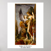 Poster Oedipus And The Sphinx By Gustave Moreau (Devant)