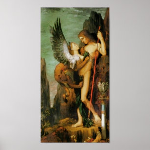 Poster Oedipus and the Sphinx by Gustave Moreau