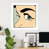 Poster Oeil (Bureau à domicile)