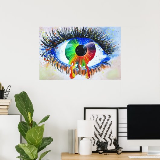 Poster Oeil (Bureau à domicile)