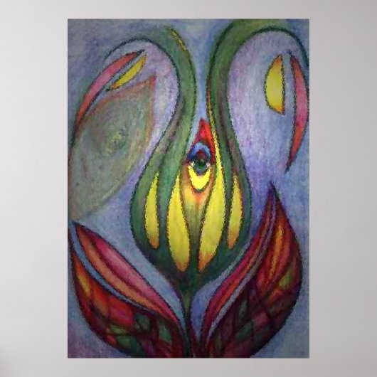 Poster Oeil à Calyx par Vicktorya Stone (Devant)