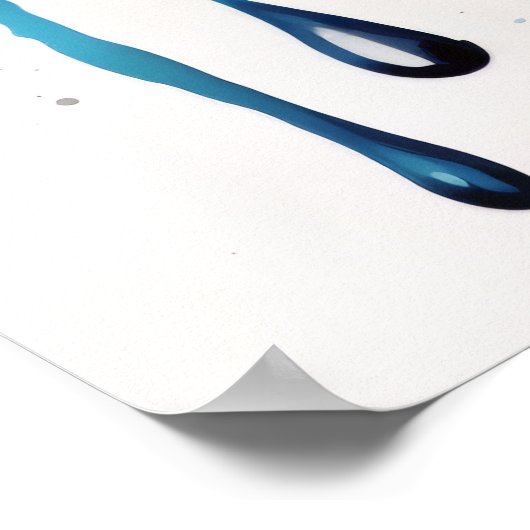 Poster Oeil Abstrait coloré (Coin)