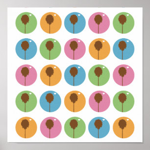 Poster oeil amour mes murs