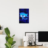 Poster OEil bleu (Bureau à domicile)