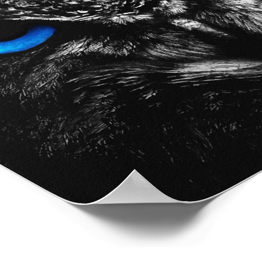 Poster OEil bleu (Coin)