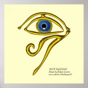 POSTER OEIL BLEU DE TALISMAN/OR HORUS