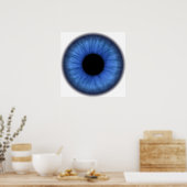 Poster oeil bleu est mignon (Cuisine)