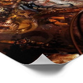 Poster OEil caméra Steampunk (Coin)