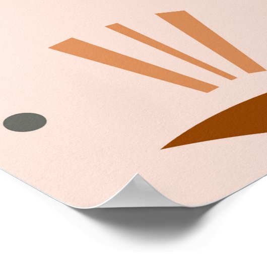 Poster Oeil céleste, lune, motif du soleil. (Coin)