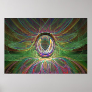 Poster Oeil coloré