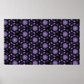 Poster Oeil d'art Abstrait et motif d'aquarelle diamant (Devant)