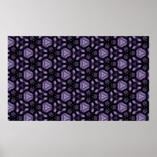 Poster Oeil d'art Abstrait et motif d'aquarelle diamant (Devant)