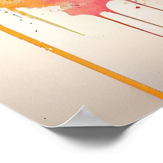 Poster Oeil de beauté peint (Coin)