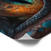Poster Oeil de dragon réaliste (Coin)