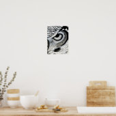 Poster Oeil de hibou (à droite) (Cuisine)