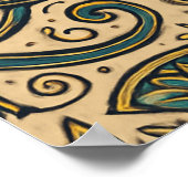 Poster OEil de Horus Wall Art - Design tribal égyptien (Coin)