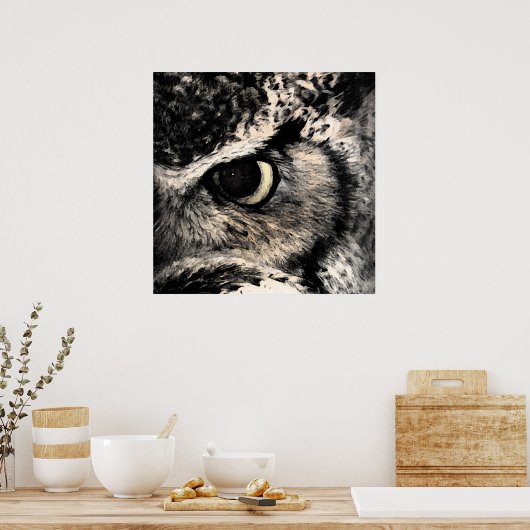 Poster Oeil De La Chouette (Cuisine)