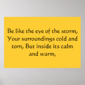 Poster Oeil de la tempête (Devant)