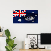 Poster Œil de l'Australie (Bureau à domicile)