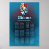 Poster Oeil de lion et cheveux étoilés (Devant)