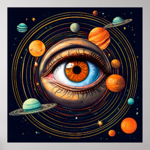Poster OEil de l'Univers (IA)