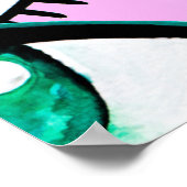 Poster Oeil de montagne. Icône Abstraite. (Coin)