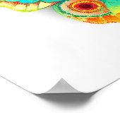 Poster Oeil de paon arc-en-ciel (Coin)