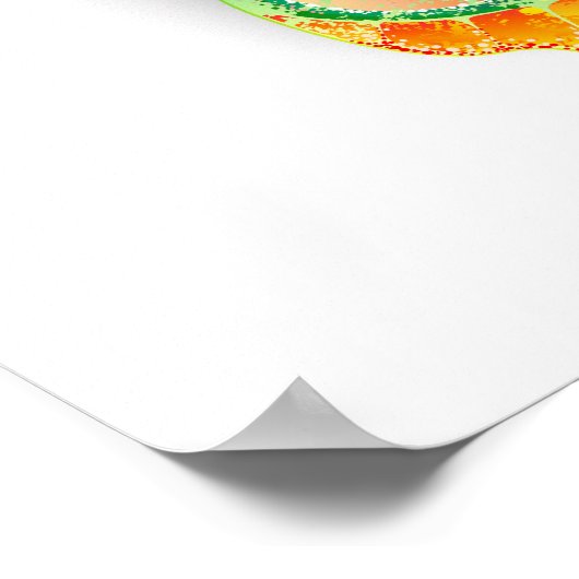 Poster Oeil de paon arc-en-ciel (Coin)