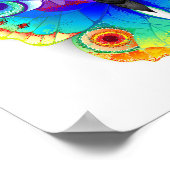 Poster Oeil de paon arc-en-ciel (Coin)