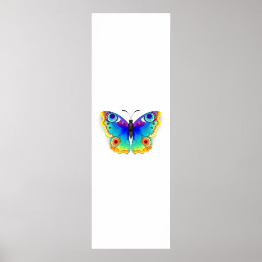 Poster Oeil de paon arc-en-ciel (Devant)