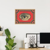 Poster oeil de sagesse (Bureau à domicile)