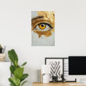 Poster Oeil doré (Bureau à domicile)