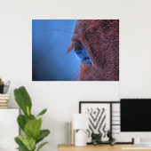 Poster OEil doux d'un cheval Sorrel aimant (Bureau à domicile)