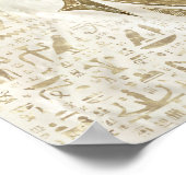 Poster OEil égyptien de Horus - Or et perle (Coin)