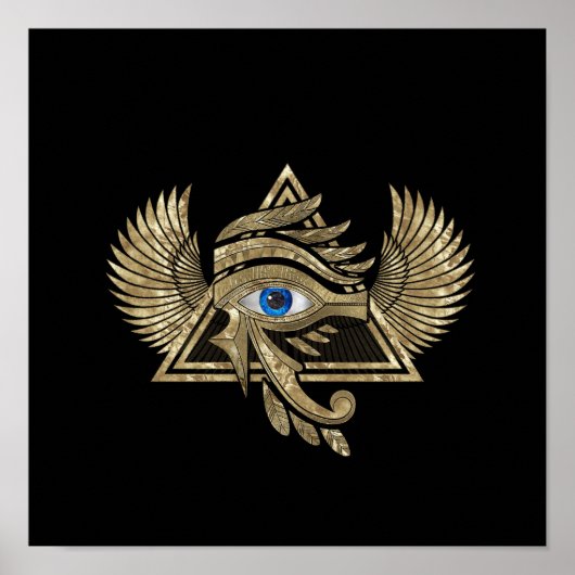 Poster OEil égyptien de Horus - Ornement de Wadjet (Devant)