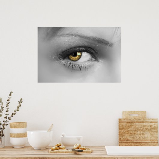 Poster Oeil féminin (Cuisine)
