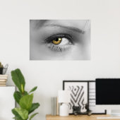 Poster Oeil féminin (Bureau à domicile)