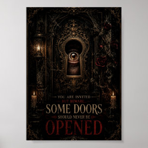 Poster Œil Gothique de Trou de Serrure Ensorcelé Hallowee
