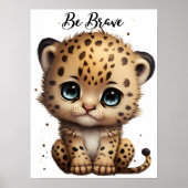 Poster Oeil innocent, Coeur sauvage : Cheetah bébé (Devant)